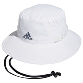 adidas Men's Victory Bucket Hat Outdoors and Sideline Wide Brim Style for Sun Protection, White/Onix Grey/4.0, Large-X-Large